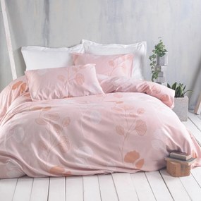 Φανελένια Σεντόνια Υπέρδιπλα (Σετ) Rythmos Flannel Morin Pink Ροζ ΜΕ ΛΑΣΤΙΧΟ 160x205+25