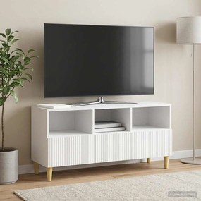 VidaXL Ντουλάπι TV 102 x 34,5 x 50 εκ. Γυαλιστερό Λευκό