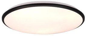 Limbus Κλασική Μεταλλική Πλαφονιέρα Οροφής με Ενσωματωμένο LED σε Μαύρο χρώμα 50cm Trio Lighting R67021932