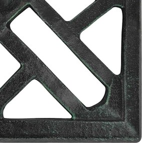 vidaXL Βάση Ομπρέλας Πράσινη 44 x 44 x 31 εκ. από Χυτοσίδηρο