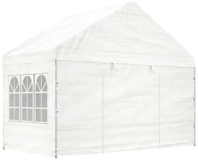 vidaXL Κιόσκι με Τέντα Λευκό 15,61 x 4,08 x 3,22 μ. από Πολυαιθυλένιο