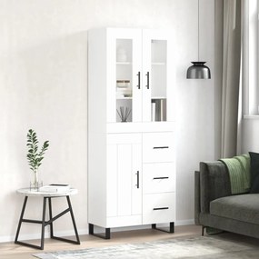 vidaXL Ντουλάπι Λευκό 69,5x34x180 εκ. από Επεξεργασμένο Ξύλο