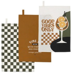 Σετ Πετσέτες Κουζίνας Atmosphera - 3 τεμάχια