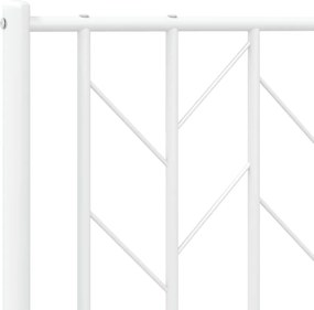 vidaXL Ανταλλακτικό κεφαλάρι Λευκό 193 εκ. Μεταλλικό