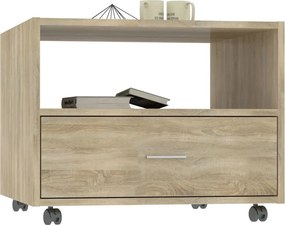 vidaXL Τραπεζάκι Σαλονιού Sonoma Δρυς 55 x 55 x 40 εκ. Επεξεργ. Ξύλο