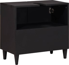 vidaXL Ντουλάπι νιπτήρα Πολύχρωμο 62 x 33 x 58 εκ. Στερεό ξύλο μάνγκο