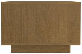 vidaXL Τραπεζάκι Σαλονιού Καφέ Μελί 50x50x33,5 εκ. Μασίφ Ξύλο Πεύκου