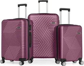Stewehome Σετ 3 τεμαχίων βαλίτσες με 4 τροχούς και κλειδαριά