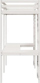 vidaXL Σκελετός κρεβατιού σοφίτας Λευκό 75 x 190 cm