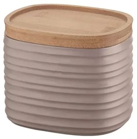 Βάζο Αποθήκευσης Tierra Με Καπάκι 500ml Brown Guzzini Plastic,Bamboo