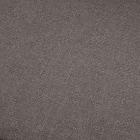 vidaXL Καναπές Taupe Τριθέσιοι ύφασμα