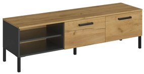 Έπιπλο Τηλεόρασης Santes TO-SANTESTV2K 155x42x45.7cm Gold Oak-Graphite