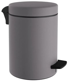 Κάδος Απορριμμάτων 8Lt 08-500-163 23x32cm Matt Concrete Grey Pam&amp;Co Stainless Steel