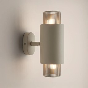 Διπλή απλίκα, από μέταλλο και οπαλίνα, με αρθρωτό βραχίονα, LEILA,