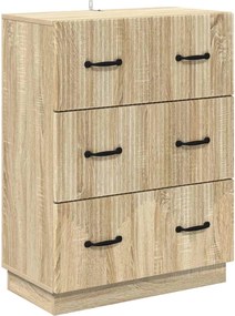 vidaXL Ντουλάπι με Συρτάρια Sonoma Δρυς 66 x 34,5 x 87 εκ.