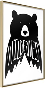 Αφίσα - Wild Bear - 20x30 - Χρυσό - Χωρίς πασπαρτού