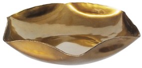 Διακοσμητική Πιατέλα Κυματιστή 00.07.72030 Φ35x7cm Gold Μέταλλο