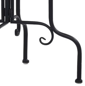 vidaXL Τραπέζι Βοηθητικό «Μωσαϊκό» Μαύρο /Λευκό Κεραμικό