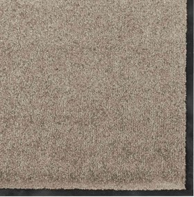 vidaXL Χαλάκι Εξώπορτας Μπεζ και Μαύρο 120 x 300 cm 100% Πολυαμίδιο