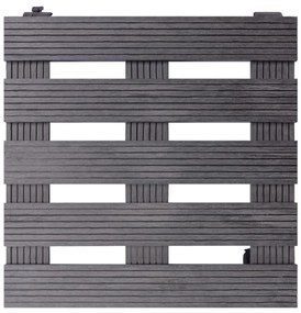 vidaXL Βάσεις για Γλάστρες με Ρόδες 4 τεμ. Γκρι 30x30x7,5 εκ. από WPC