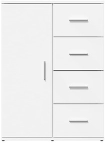 vidaXL Βοηθητικό Ντουλάπι Λευκό 59 x 39 x 80 εκ. Επεξεργασμένο Ξύλο