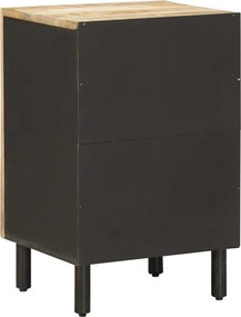 vidaXL Ντουλάπι Μπάνιου Καφέ και Μαύρο 38 x 33,5 x 58 εκ.