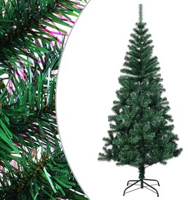 vidaXL Χριστουγεννιάτικο Δέντρο Τεχνητό Ιριδ. Άκρες Πράσινο 240 εκ PVC
