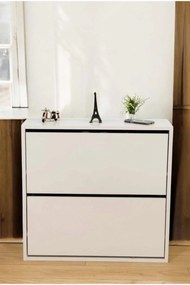 Παπουτσοθήκη Λευκό LOZO 75.6x24x72