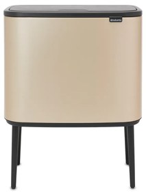Brabantia 1003216 Κάδος απορριμμάτων Bo Touch 3x11L, Metallic Gold