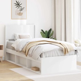 vidaXL Καλάθι με αποθήκη και κεφαλάρι Λευκό 100 x 200 cm