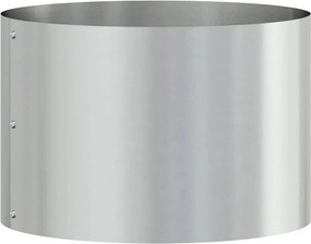 vidaXL Δακτύλιος γλάστρας Ασημί 30 x 30 x 20 cm Επικαλυμμένος Χάλυβας