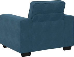 vidaXL Πολυθρόνα-Καναπέ Μπλε Βελούδινη 100x77x82 εκ.