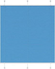 vidaXL Πλισέ περσίδα Μπλε 120x150 cm Πλάτος υφάσματος 119,4 cm