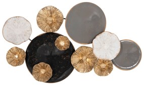 ΜΕΤΑΛΛΙΚΟ ΔΙΑΚΟΣΜΗΤΙΚΟ ΤΟΙΧΟΥ HM7179 ΓΚΡΙ ΧΡΥΣΟ 66x6x38Y εκ.