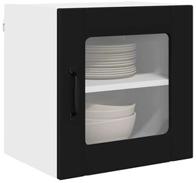 vidaXL Ραφιέρα τοίχου LUCCA 2 pcs Μαύρο 40 x 31 x 40 εκ.
