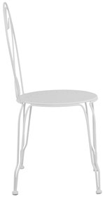 ΚΑΡΕΚΛΑ ΜΕΤΑΛΛΙΚΗ AMORE ΛΕΥΚΗ 42x48x90 εκ. HM5007.12