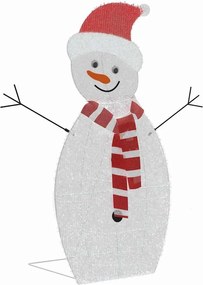 vidaXL Φωτιζόμενη Οικογένεια Χιονάνθρωπων 3 pcs Θερμό λευκό