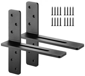 VEVOR 2 Pcs Shelf Brackets 12 inch / 304.8 mm Heavy Duty Floating Shelf Brackets