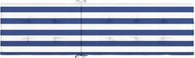 vidaXL Μαξιλάρι Ξαπλώστρας Μπλε &amp; Λευκό Ριγέ από Ύφασμα Oxford