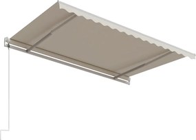 vidaXL Τέντα Συρόμενη Αυτόματη Κρεμ 450 x 300 εκ.