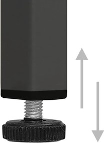 vidaXL Ντουλάπι Αποθήκευσης Ανθρακί 42,5x35x101,5 εκ. από Ατσάλι