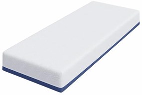 vidaXL Στρώμα Λευκό και Μπλε 70 x 200 cm Pěna