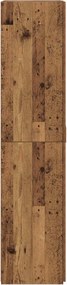 vidaXL Highboard Παλιό ξύλο 80 x 42 x 185 εκ