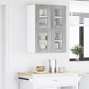 vidaXL Κρεμαστό ντουλάπι Γκρίζο Σονομα 60 x 31 x 40 εκ