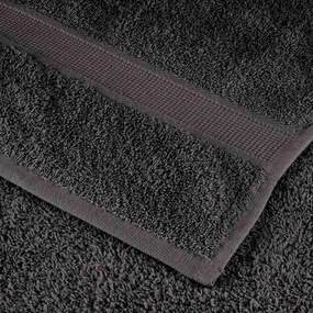 vidaXL a Πετσέτες Προσώπου SOLUND 2 pcs Ανθρακί Βαμβάκι