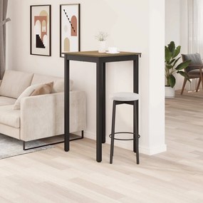 vidaXL Υποστηρικτικό Τραπεζάκι Μπαρ Επεξεργασμένο ξύλο τετράγωνο
