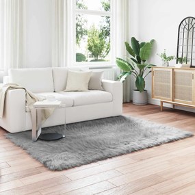 vidaXL Χαλί από τεχνητό πρόβειο δέρμα TAFALLA Γκρι 160 x 230 cm