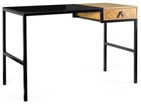 Γραφείο Unique LESTE JSBG-142-1 Μαύρο Χάλυβας 120 x 76 x 60 cm