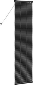 vidaXL Βενετσιάνικες Ρόδες Μαύρο 175 x 50 εκ Αλουμίνιο