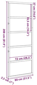 ΠΟΡΤΑ ΑΧΥΡΩΝΑ 80X208 ΕΚ. ΑΠΟ ΜΑΣΙΦ ΞΥΛΟ ΠΕΥΚΟΥ 850635